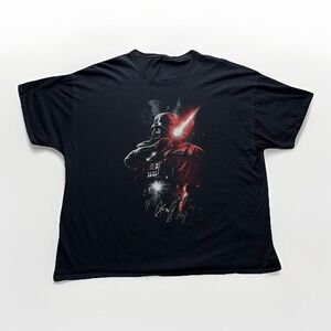 Star Wars Sith Darth Vader Tee Mens 3XL Black Movie Tie Fighter Death Star Shirt